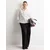 MANGO Bluza LINO off-bela