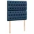 Vidaxl Box spring postelja z vzmetnico modra 80x200 cm blago