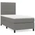 VIDAXL Box spring postelja z vzmetnico temno siva 90x190 cm blago