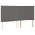 Krevet box spring s madracem LED sivi 200x200cm od umjetne kože