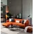 Atelier del Sofa Ugaona garnitura Sevilla 98x85x270cm Narandžasta