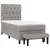vidaXL Box spring postelja z vzmetnico svetlo siva 80x200 cm blago