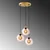 Opviq Luster Benek-20-14333, 44x44x120, IP20, Zlatno-roze boje