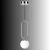 Opviq luster Loop-20456-D, 1 × E27, hrom