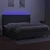 Vidaxl Box spring postelja z vzmetnico LED temno siva 200x200 cm blago