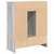 Komoda s ladicama i vratima siva sonoma 73x31x90 cm