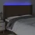 Vidaxl LED posteljno vzglavje temno rjavo 203x16x118/128 cm blago