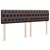 Vidaxl Box spring postelja z vzmetnico temno rjava 180x200 cm blago