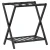 Stalak za prtljagu crni 68 x 38 x 58 cm od bambusa