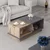 Hanah Home Klub sto Consept 90x36x45cm Antracit-Hrast