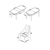 Hanah Home Set Trpezarijski sto i 6 stolica Are, Braon-beli