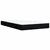 Vidaxl Box spring postelja z vzmetnico črn 120x200 cm blago