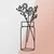 Wallity Zidna dekoracija Flower 1, 27x60 cm, 1.2mm, Crna