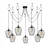 Opviq Luster Tel-6696, 160 cm 7xE27 s