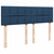 vidaXL Box spring postelja z vzmetnico modra 140x200 cm blago