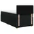 vidaXL Postelja boxspring z vzmetnico Črna 90 x 190 cm Blago