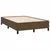 Vidaxl Box spring postelja z vzmetnico temno rjava 120x190 cm blago