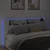 Ormarić za uzglavlje s LED svjetlima bijeli 220x16,5x103,5 cm
