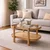 Hanah Home klub sto Togg 70, 70 cm, hrast