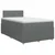 vidaXL Postelja boxspring z vzmetnico Temno siva 120 x 200 cm Blago