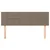 Vidaxl Posteljno vzglavje taupe 144x5x78/88 cm blago