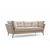ATELIER DEL SOFA Sofa trosed Mapa Cream
