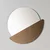 HANAH HOME Ogledalo Crescent Bronze