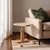 Hanah Home pomoćni sto Opus Ucgen 46, 46 cm, hrast / beli mermer
