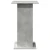 Barski stol s prostorom siva boja betona 60x60x102 cm drveni