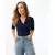Mexx Ženska majica Ivy MF006600661W, Polo kragna, Teget