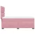 Vidaxl Box spring postelja z vzmetnico roza 90x200 cm žamet