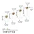 Aberto Design Set dekorativnih saksija GED-018-C, 17x30 cm, Bela