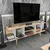 Hanah Home TV Komoda Akya, 160x38,6x35 cm, Bež-Bela