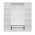 Hanah home Ormar Kale Plus 180x210x52cm Sivi