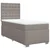 Vidaxl Box spring postelja z vzmetnico taupe 90x200 cm blago