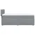Box spring postelja z vzmetnico svetlo siva 80x200 cm blago