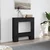 Okvir za kamin crni 81x18x82 cm od konstruiranog drva