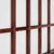 Homestyle4U Pregrada za prostor 6 panelov 264x2.2x175 cm rjava