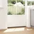Držač četke za vrata 2 pcs Bijelo 100 cm Aluminijski legura