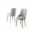 HANAH HOME Set 6 stolica Newa Grey Chrome