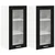 Viseći ormarić s pohranom 2 pcs Crni hrast 40 x 31 x 80 cm