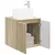 Umivaonik s policom Hrast sonoma 49,5 x 44,5 x 66 cm
