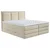 MID.YOU POSTELJA BOXSPRING 140 cm  x 200 cm , tekstil bež