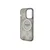 GUESS IML Glitter Peony Gold Maska za telefon iPhone 14 Pro, MagSafe, Crna