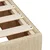 Vidaxl Box spring postelja z vzmetnico krem 140x190 cm blago