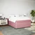 Vidaxl Box spring postelja z vzmetnico roza 140x190 cm žamet