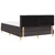 Vidaxl LED Box Spring Postelja Temno rjava 140 x 190 cm blago