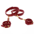 Taboom Bondage in Luxury Wrist To Thigh Cuff Set Red