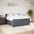 Vidaxl Box spring postelja z vzmetnico temno siva 180x200 cm žamet