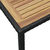 Vrtni stol crno-smeđi 123 x 60 x 74 cm masivno bagremovo drvo